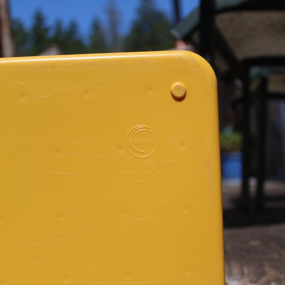 Vintage Wil-Hold Sewing Box โ Mustard Yellow โ Retro Craft Organizer - Picture 5 of 13